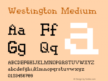 Westington Medium Version 001.000图片样张