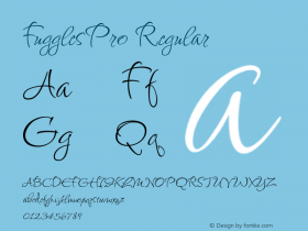 FugglesPro Regular Version 1.00 2010 Font Sample