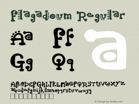 Flagadoum Regular Version 1.00 July 23, 2012, initial release图片样张