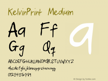 KelvinPrint Medium Version 001.000图片样张