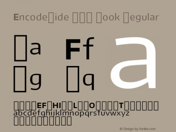 EncodeWide 300 Book Regular Version 0.000;PS (version unavailable);hotconv 1.0.57;makeotf.lib2.0.21895 Font Sample
