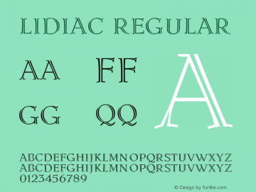 LidiaC Regular Version 1.000图片样张