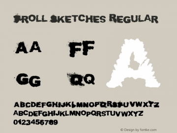 Troll Sketches Regular Version 1.00 July 22, 2012, initial release Font Sample