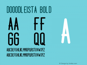 Dooodleista Bold Version 1.000 Font Sample