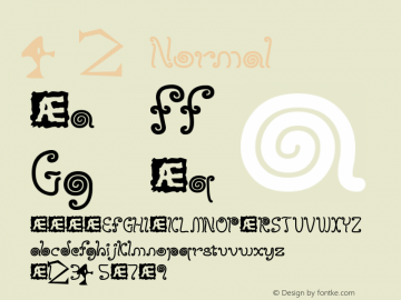 4 2 Normal Version 3.31 Font Sample