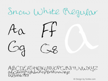Snow White Regular Version 1.00 October 13, 2012, initial release图片样张