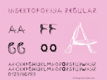 Insektofobiya Regular Version 1.000 Font Sample