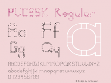 PVCSSK Regular Macromedia Fontographer 4.1 8/13/95 Font Sample