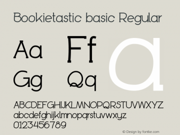 Bookietastic basic Regular Version 1.0 October 19, 2012, initial release图片样张