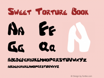 Sweet Torture Book Version 1.77 Font Sample