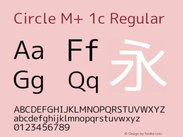 Circle M+ 1c Regular Version 1.060图片样张