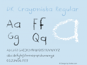 DK Crayonista Regular Version 1.000图片样张