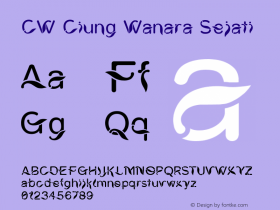 CW Ciung Wanara Sejati 001.000 Font Sample