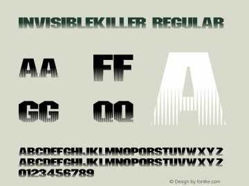 InvisibleKiller Regular 001.000 Font Sample