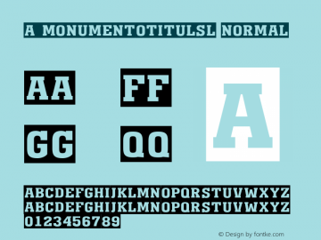 a_MonumentoTitulSl Normal 01.03 Font Sample