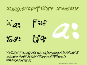 MyScriptFont Medium Version 001.000图片样张