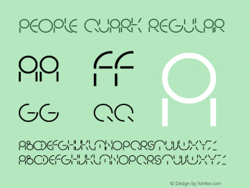 PEOPLE QUARK Regular Version 1.00 November 21, 2012, initial release图片样张