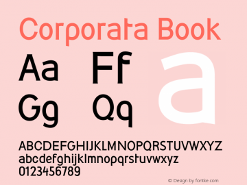 Corporata Book 001.000 Font Sample