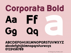 Corporata Bold 001.000图片样张