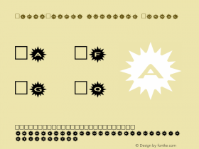 AlphaShapes sunshine Normal 1.0 - December 2012 - freeware font图片样张