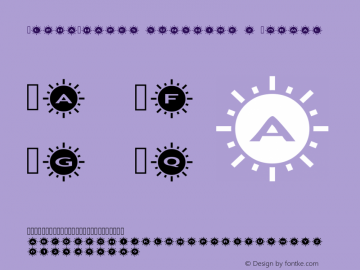 AlphaShapes sunshine 2 Normal 1.0 - December 2012 - freeware font图片样张