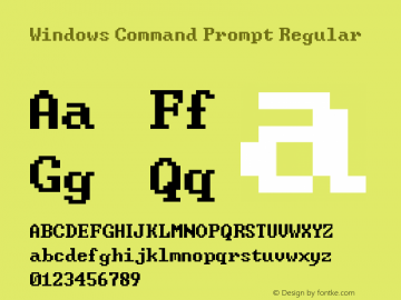 Windows Command Prompt Regular Version 1.0图片样张