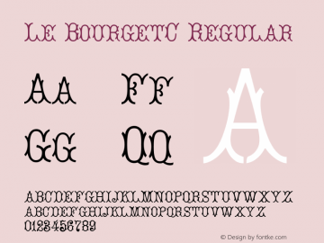 Le BourgetС Regular 1.0 Font Sample