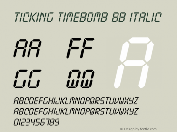Ticking Timebomb BB Italic Version 1.000图片样张