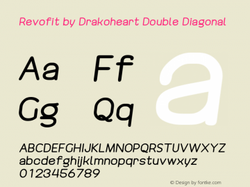 Revofit by Drakoheart Double Diagonal Version 1.0 December 11, 2012, initial release图片样张