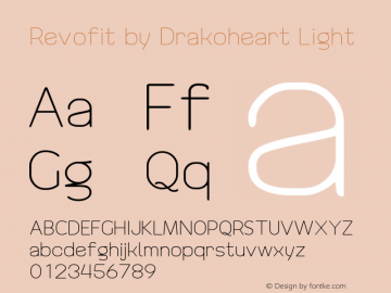 Revofit by Drakoheart Light Version 1.0 December 11, 2012, initial release图片样张