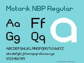 Motorik NBP Regular Version 1.0图片样张