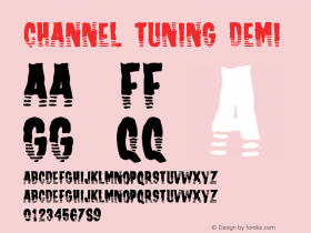 Channel Tuning Demi Version 001.000 Font Sample