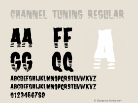 Channel Tuning Regular Version 001.000 Font Sample