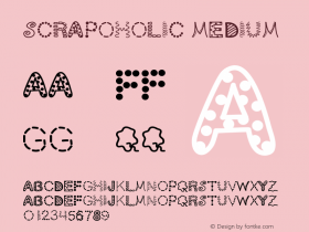 ScrapOHolic Medium Version 001.000 Font Sample