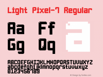 Light Pixel-7 Regular Version 1.000图片样张