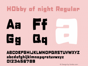 H0bby of night Regular 002.000图片样张