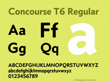 Concourse T6 Regular 1.512图片样张