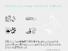 Butterfly Cartoon Animals A Regular Version 1.00 March 5, 2009, initial release Font Sample