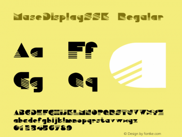 MuseDisplaySSK Regular Altsys Metamorphosis:8/25/94 Font Sample