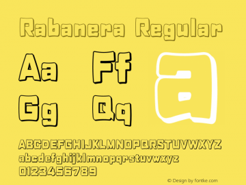 Rabanera Regular 002.000 Font Sample