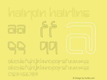 Hairpin Hairline Version 001.000图片样张