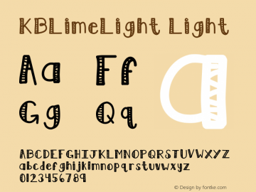 KBLimeLight Light Version 001.000图片样张