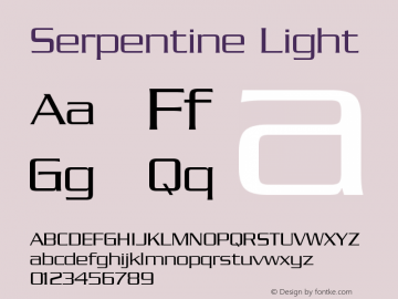 Serpentine Light Version 001.000图片样张