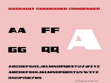 Dassault Condensed Condensed Version 1.0; 2013 Font Sample