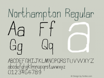 Northampton Regular Version 1.000图片样张