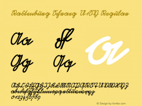 Rastenburg Schraeg U1SY Regular Version 0.000 2013 initial release图片样张
