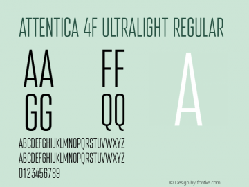 Attentica 4F UltraLight Regular 0.1图片样张