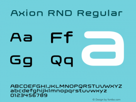 Axion RND Regular OTF 1.000;PS 001.000;Core 1.0.34;com.myfonts.easy.typeinnovations.axion-rnd.round.wfkit2.version.3RiA图片样张