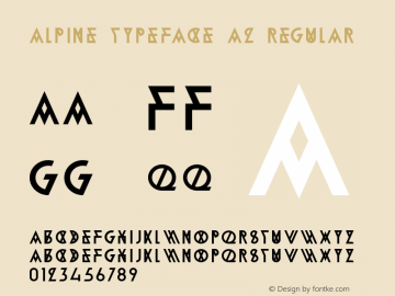 Alpine Typeface A2 Regular Version 1.000图片样张