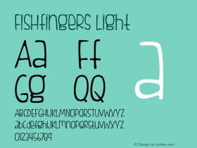 FISHfingers Light Version 1.000 Font Sample